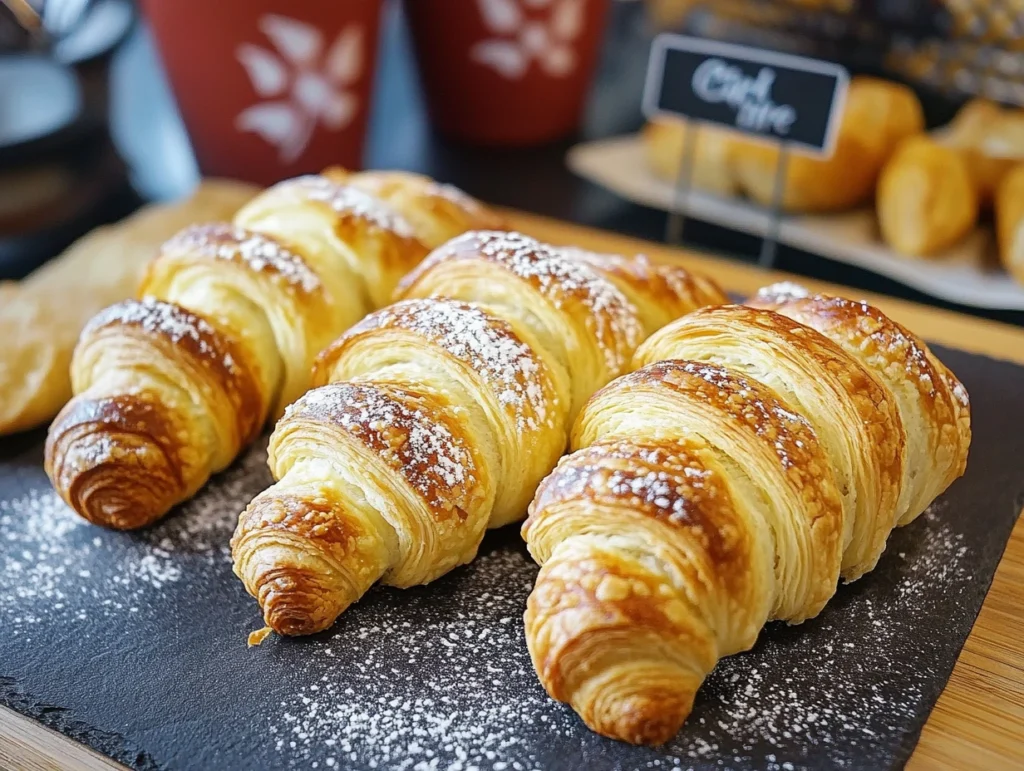 Ingredients for Gipfeli recipe - Swiss croissant tutorial.