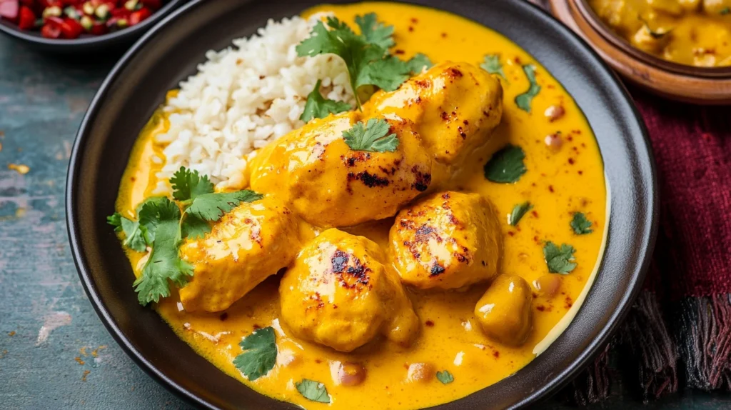 Step-by-Step Cooking Churu Chicken Amarillo - Adding Aji Amarillo Sauce to Chicken